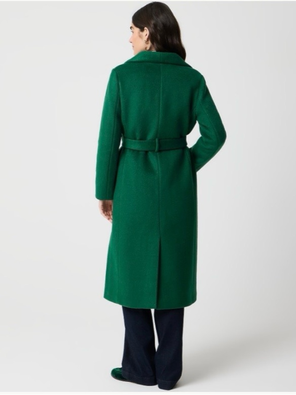 J. Crew Emerald Green Belted Coat 16 - Picture 2 of 11